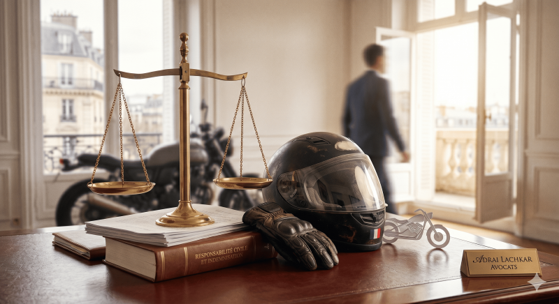 Indemisation accident de moto 200 000 € obtenus pour un motard  à Marseille 